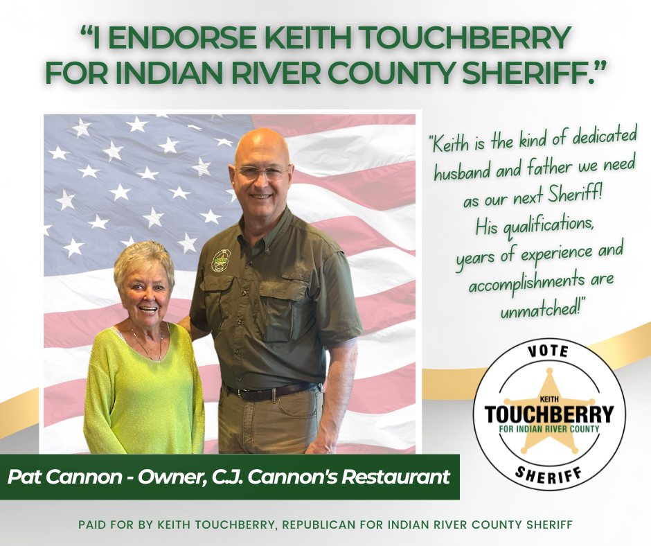 Keith Touchberry Endorsement - Pat Cannon Owner of C.J. Cannon's